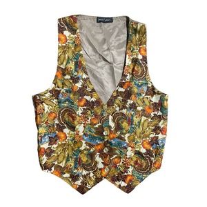 Vintage 90s Thanksgiving Vest Size Small